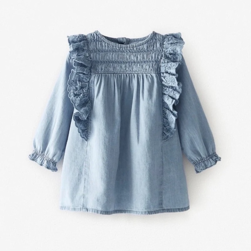 •SOLD• Zara Baby Denim Dress 18-24months